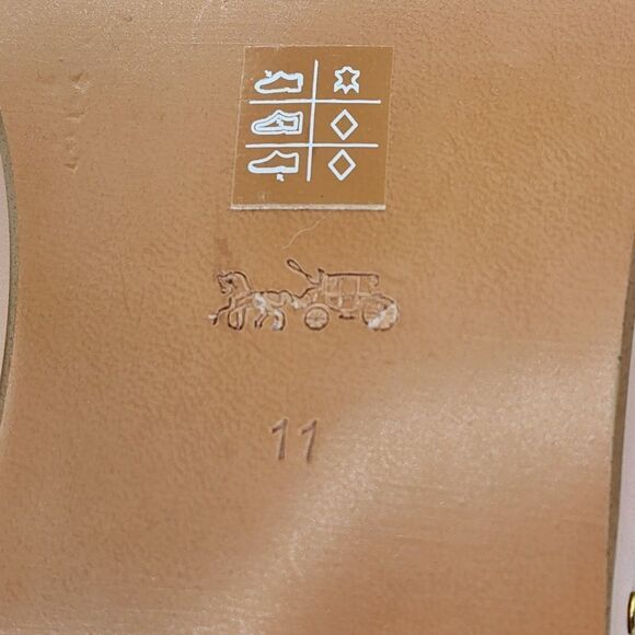 Coach Women's Fiona Leather Loafer Slide Shoes - 11B - Picture 8 of 10